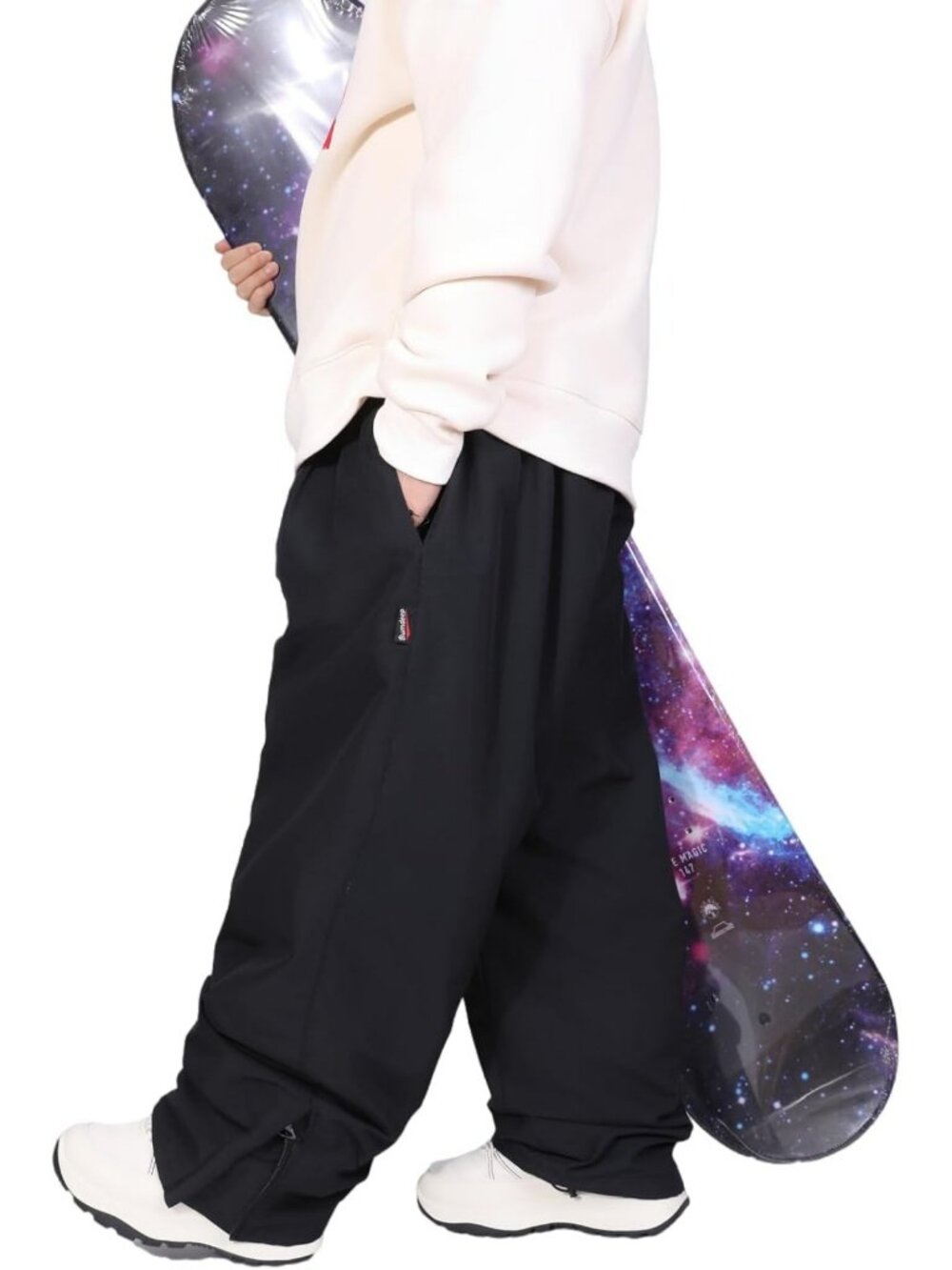 Winter Waterproof Ski Pants for Men & Women - Oversized Baggy Cargo Snowboard